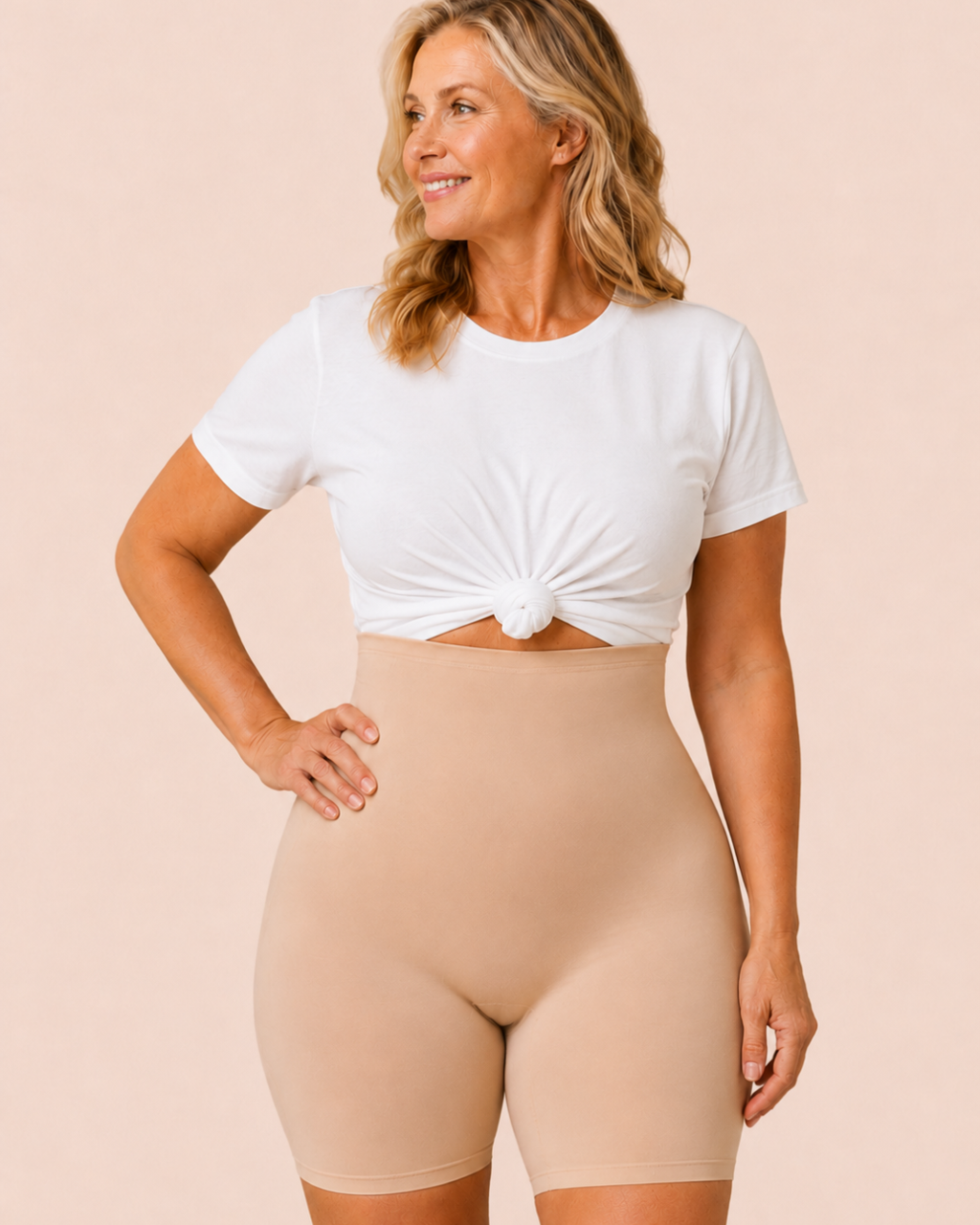 Lumi Shape Shorts- Beige