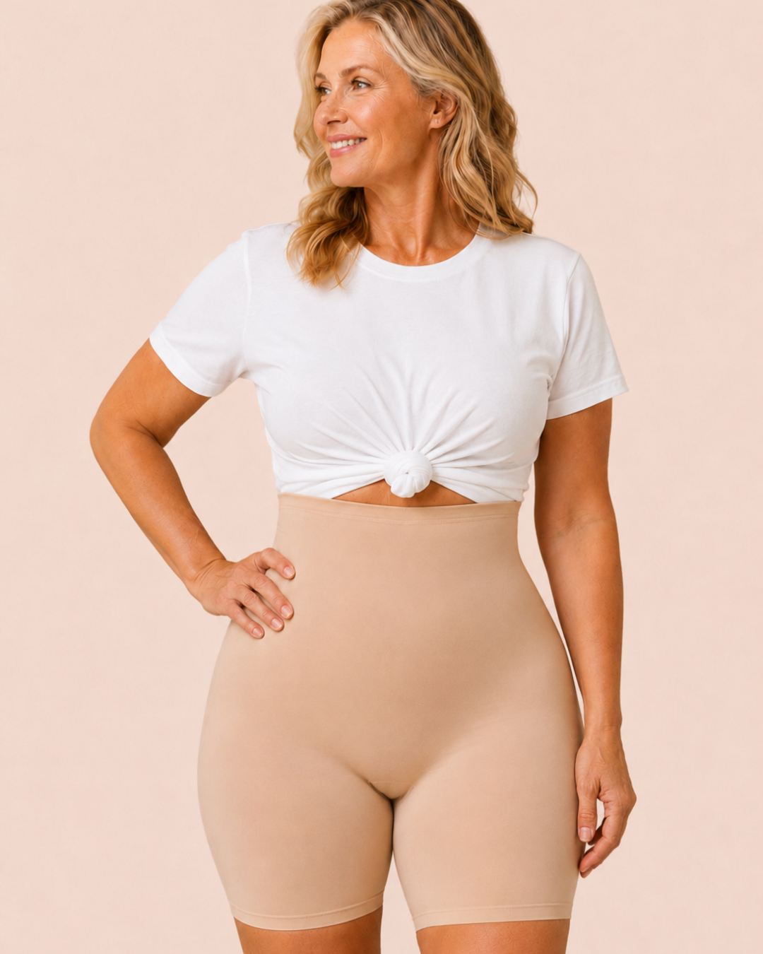 Lumi Shape Shorts- Beige